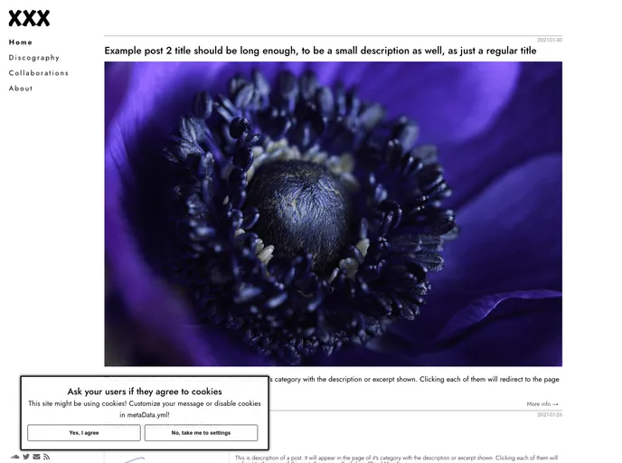screenshot of Minimal Music Project