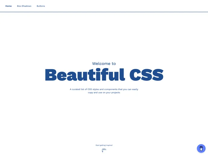 screenshot of Beautiful Css