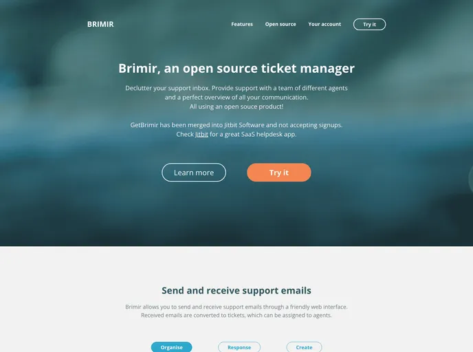 screenshot of Brimir