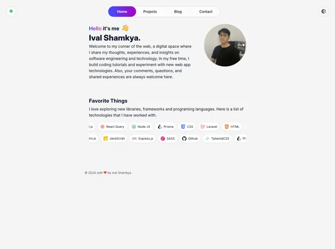 screenshot of Ivalshamkya.com