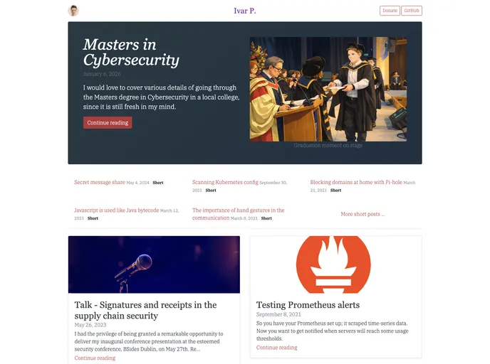 screenshot of Ivarprudnikov.com