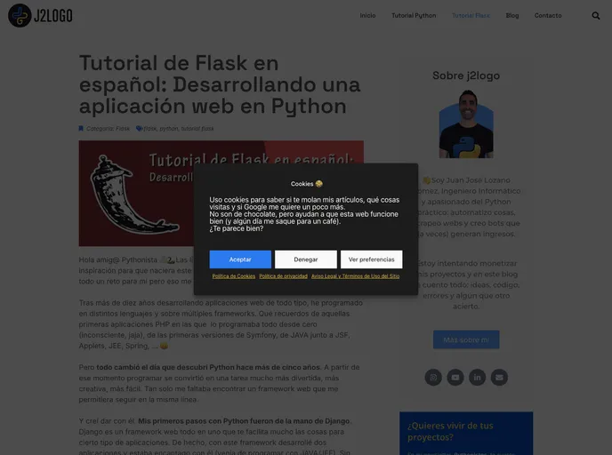 screenshot of Tutorial Flask
