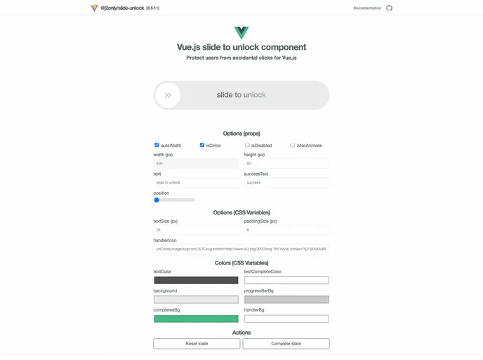 screenshot of Slide Unlock
