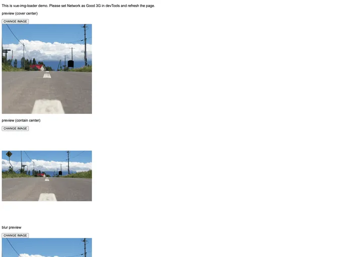 screenshot of Vue Img Loader