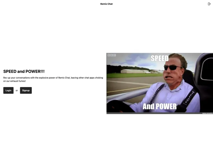 screenshot of Remix Chat