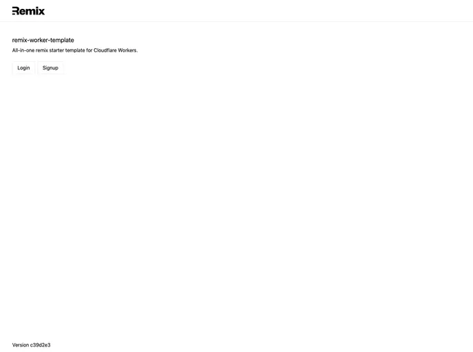 screenshot of Remix Cloudflare Stack