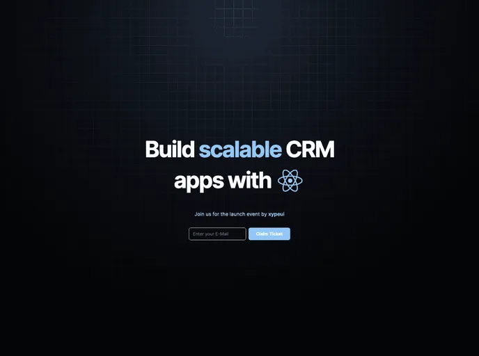 Launch Landing Page screenshot