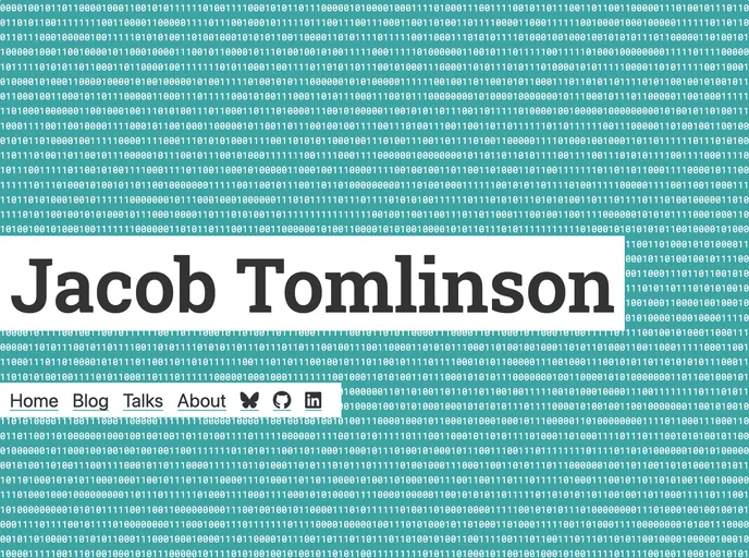 screenshot of Website