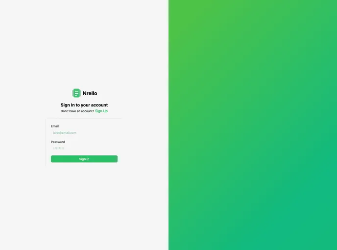 screenshot of Nuxt Trello
