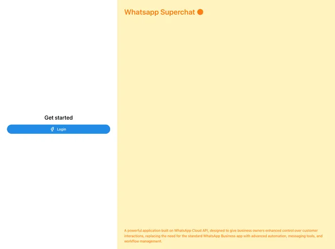 screenshot of Convex Whatsapp Superchat
