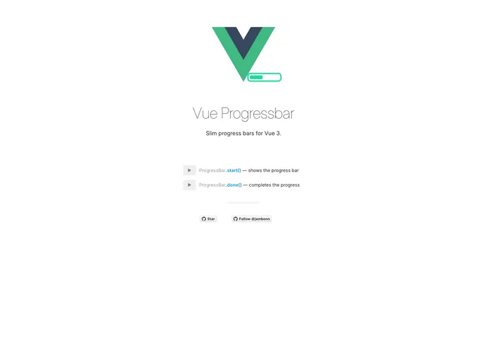 screenshot of Vue Next Progressbar