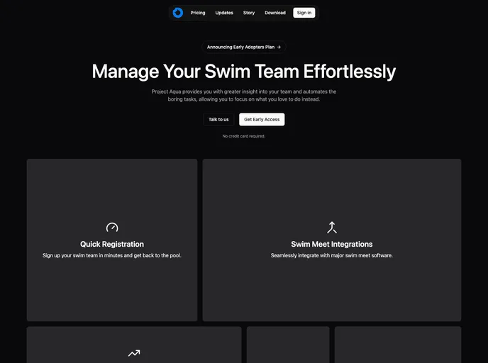 screenshot of Project Aqua