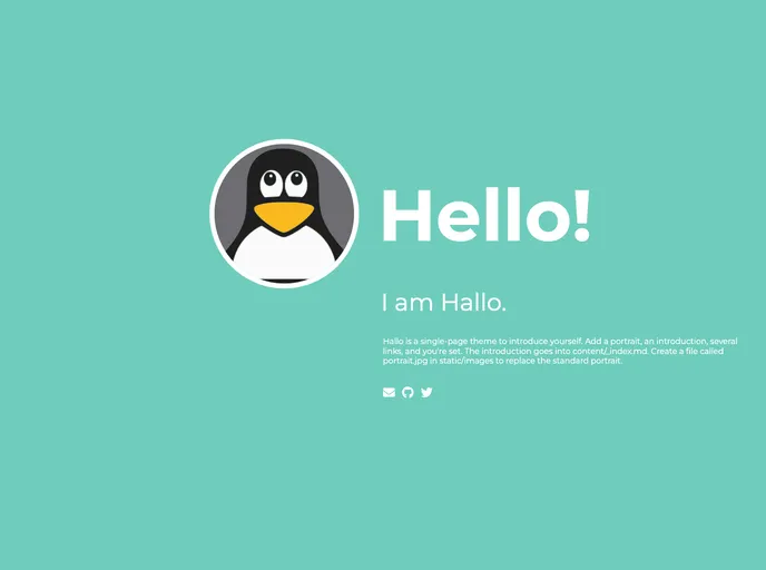 screenshot of Zola Hallo