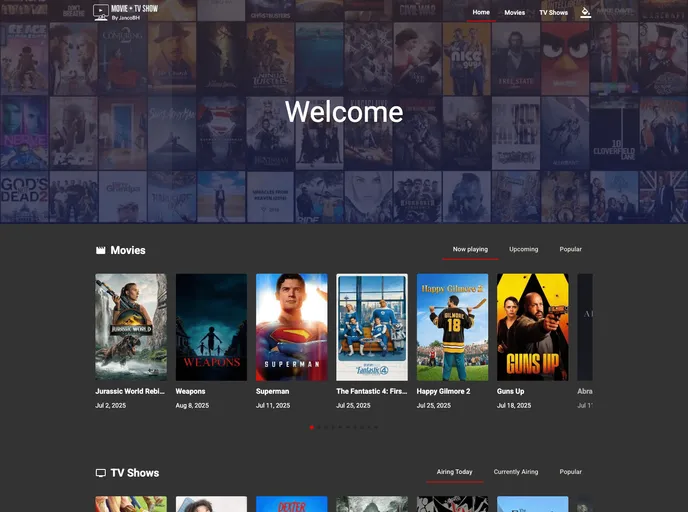 screenshot of Angular Movies