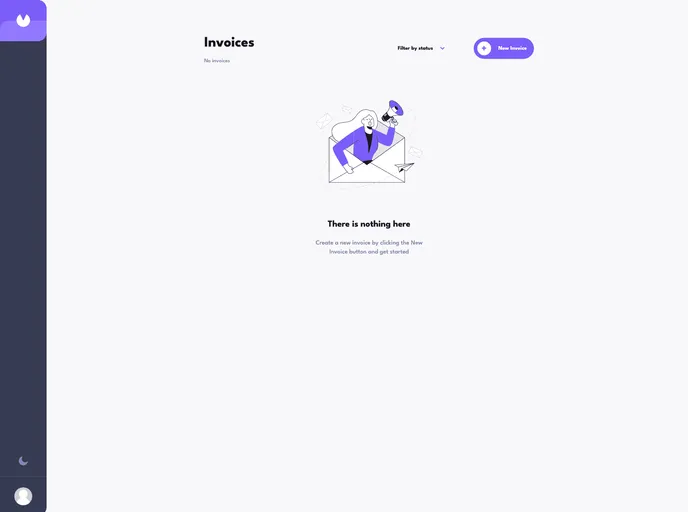screenshot of Invoice App