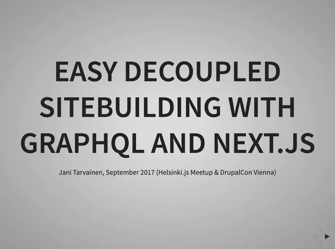 Decoupled Cms Nextjs Graphql screenshot