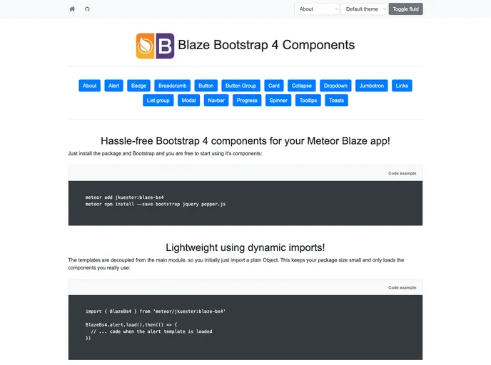 screenshot of Meteor Blaze Bs4