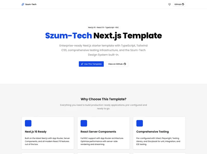 screenshot of Nextjs Szumplate