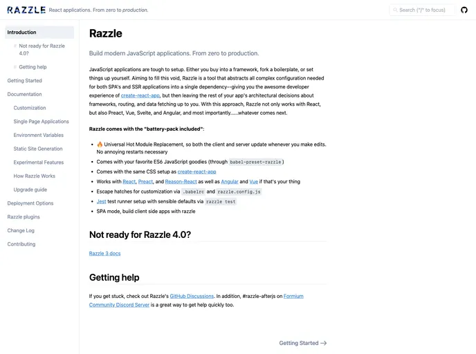 Razzle screenshot