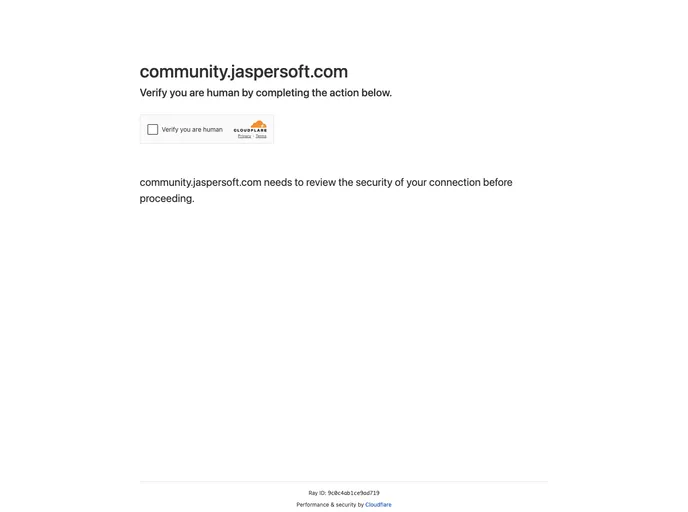 screenshot of Jasperreports