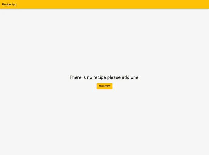 screenshot of Recipe App