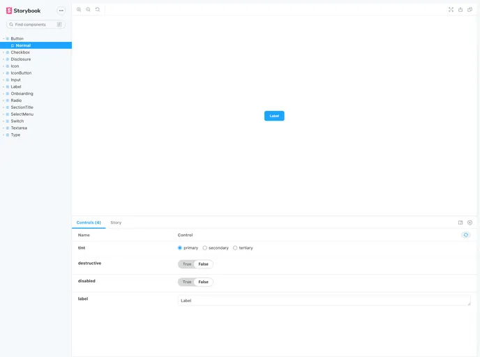 React Figma UI screenshot