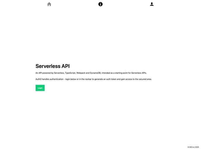 screenshot of Serverless Node Dynamodb Api