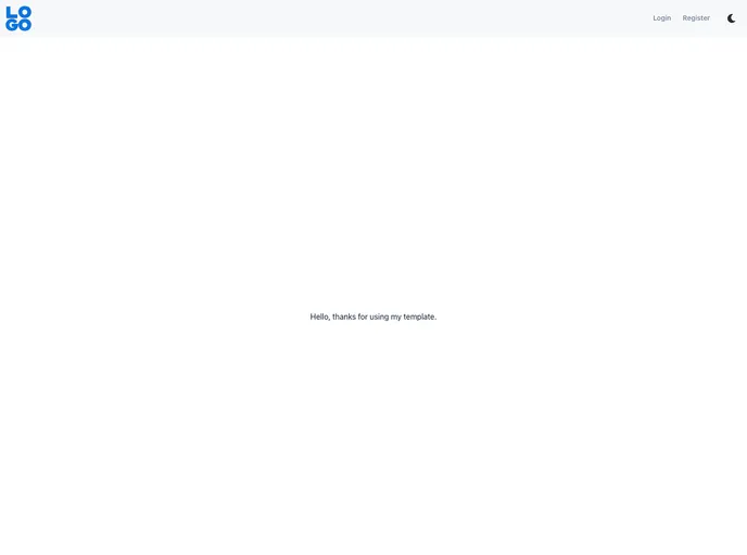 screenshot of Next Chakra Template