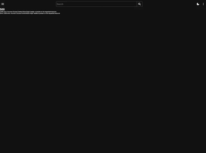 screenshot of NotYT Frontend