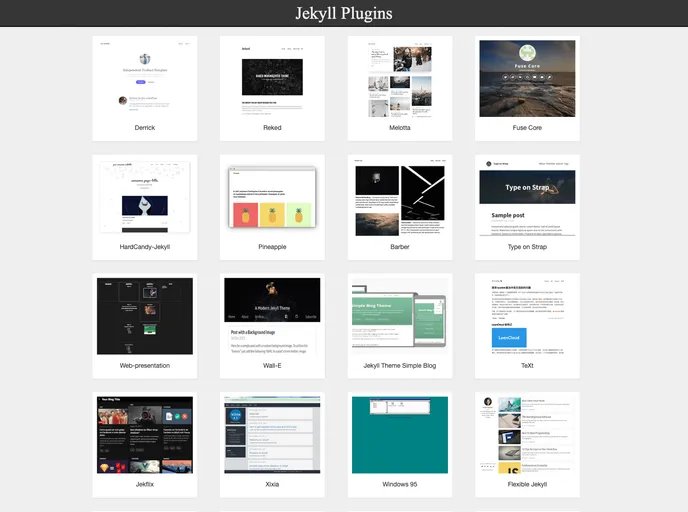 screenshot of Jekyllplugins