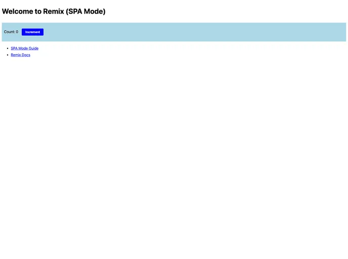 Remix Spa Demo screenshot
