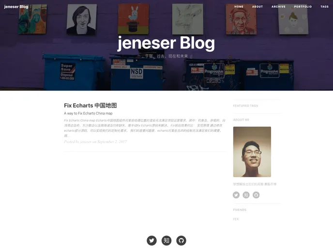 screenshot of Jeneser.github.io