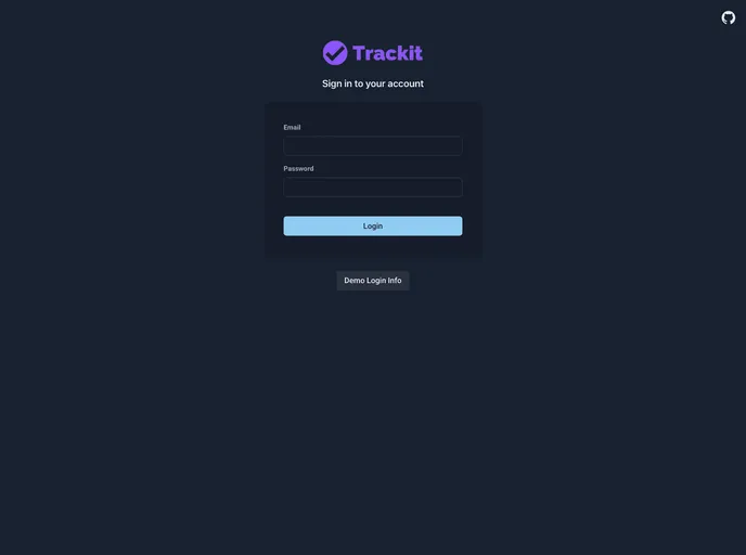 screenshot of Trackit