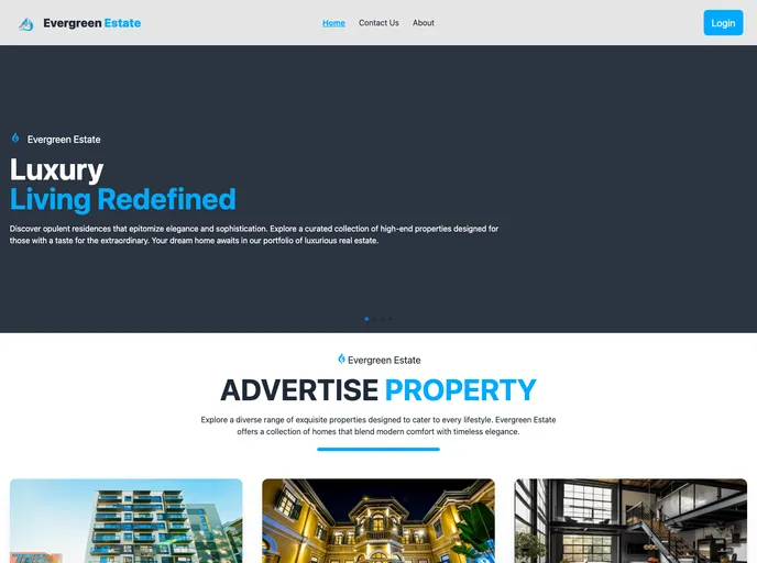 screenshot of Evergreen Estate Client