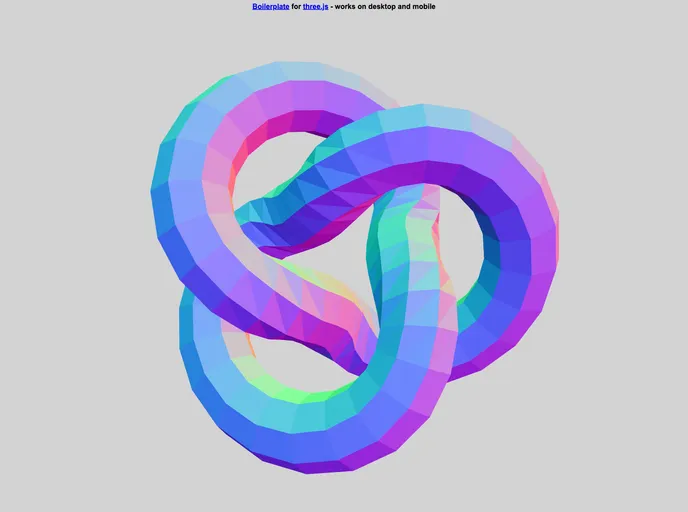 screenshot of Threejsboilerplate