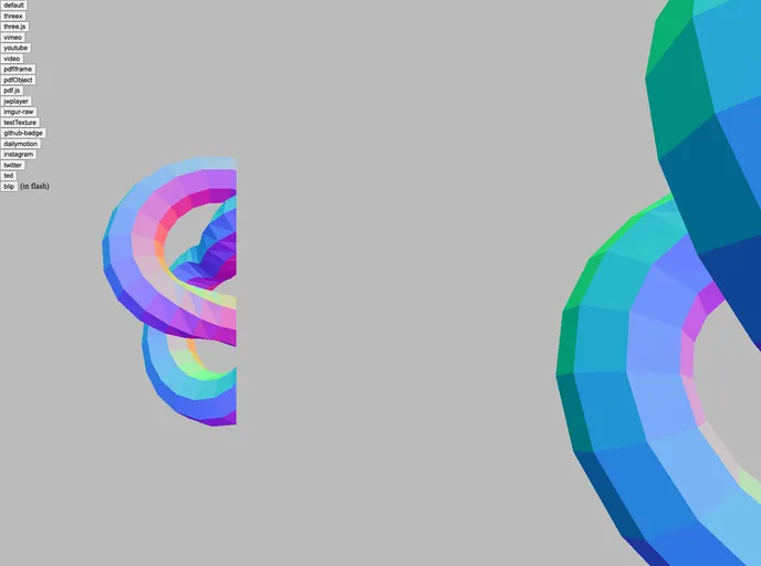 screenshot of Threex.htmlmixer