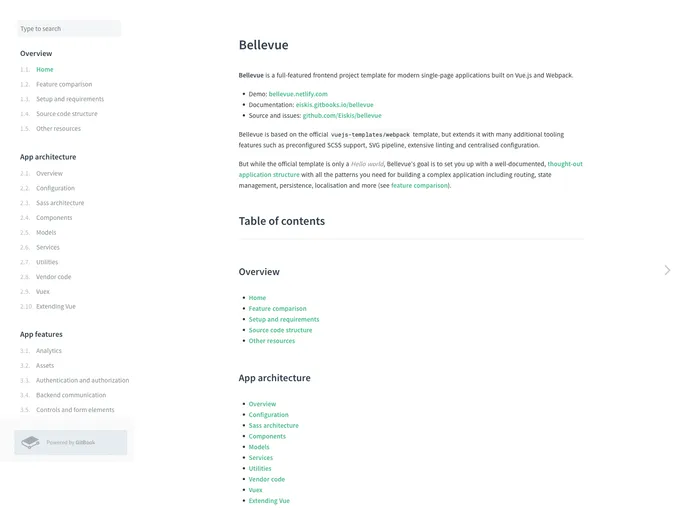 screenshot of Bellevue