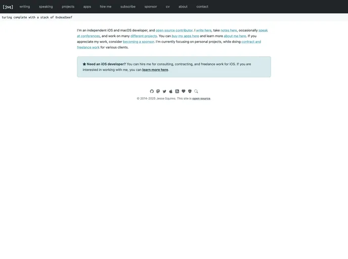 screenshot of Jessesquires.com