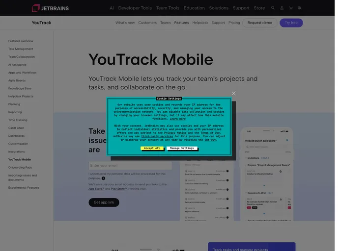 Youtrack Mobile screenshot