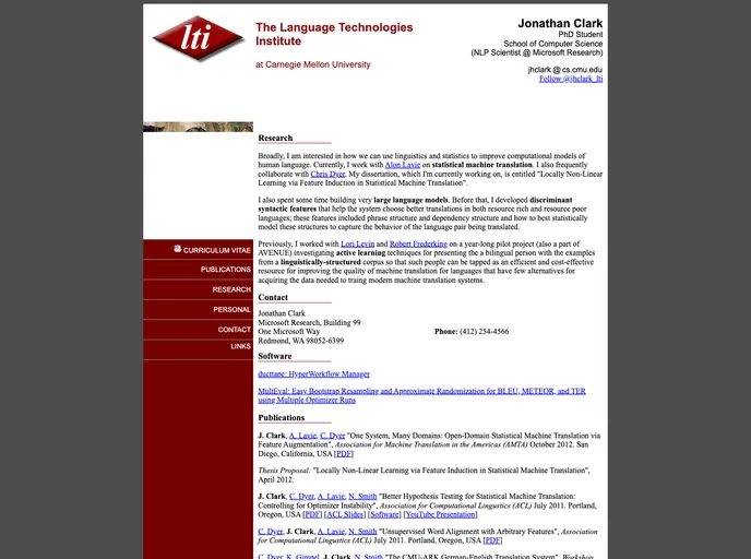 screenshot of Multeval