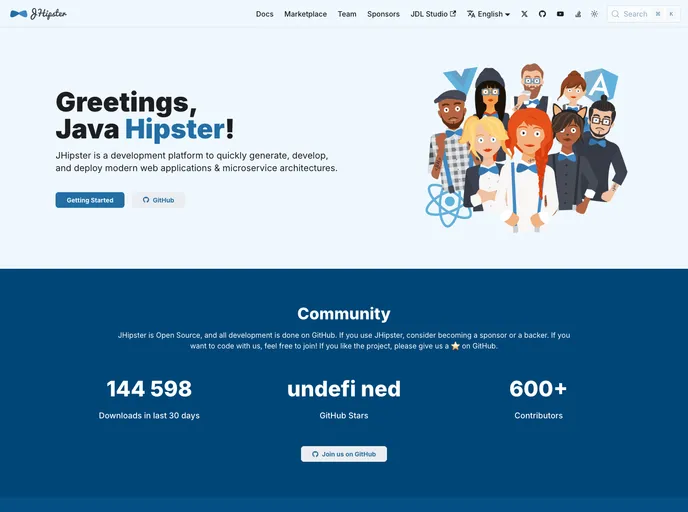 Generator Jhipster screenshot