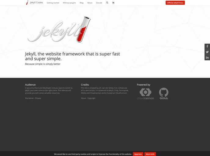 screenshot of Jekyllcodex