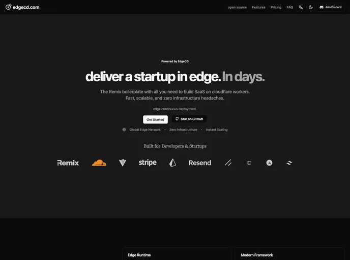 screenshot of Edgecd Blog