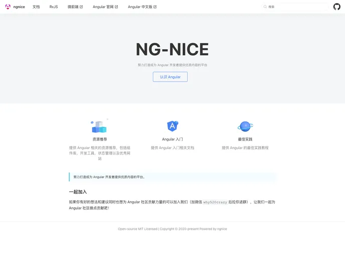 screenshot of Angular Guide Zh