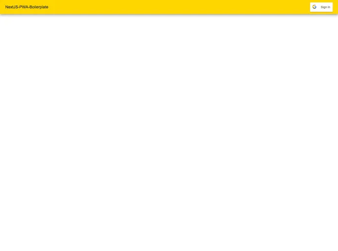 screenshot of Nextjs Pwa Boilerplate