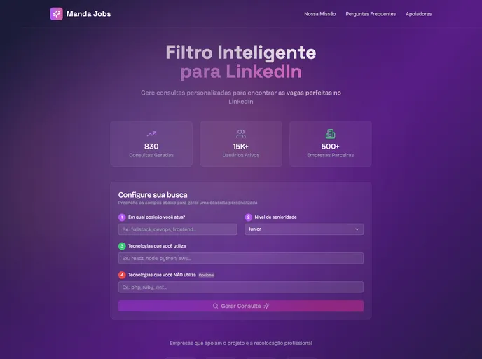 Mandajobs screenshot