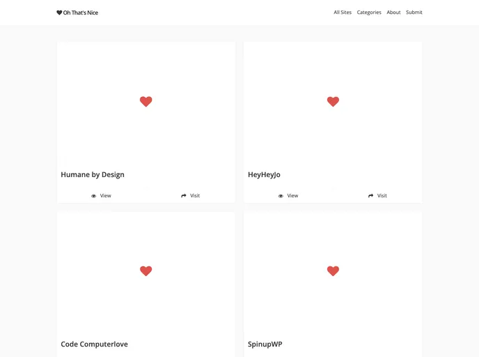 screenshot of Ohthatsnice