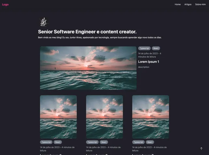 screenshot of Blog Next Course