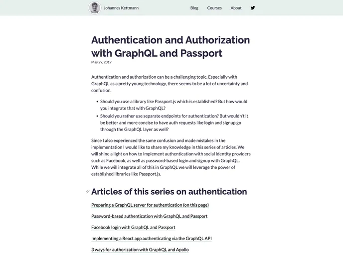 screenshot of Authentication With Graphql Passport And React Starter