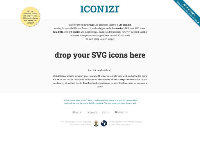 screenshot of Grunt Iconizr